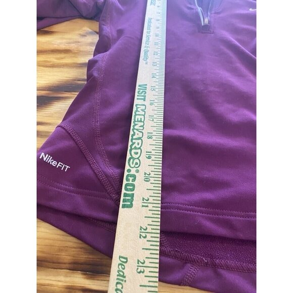 Nike Pullover Dri Fit Hood Long Sleeve Purple Run Ahtleisure Athletic Size Small - Picture 4 of 14